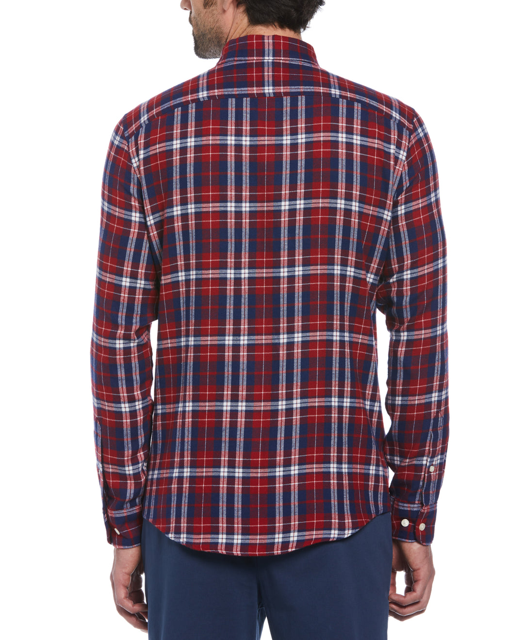 Plaid Flannel Shirt (Red Dahlia)