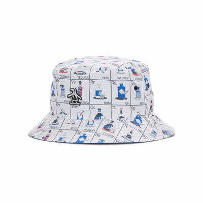 Pop Fest Reversible Golf Bucket Hat (Bright White) 