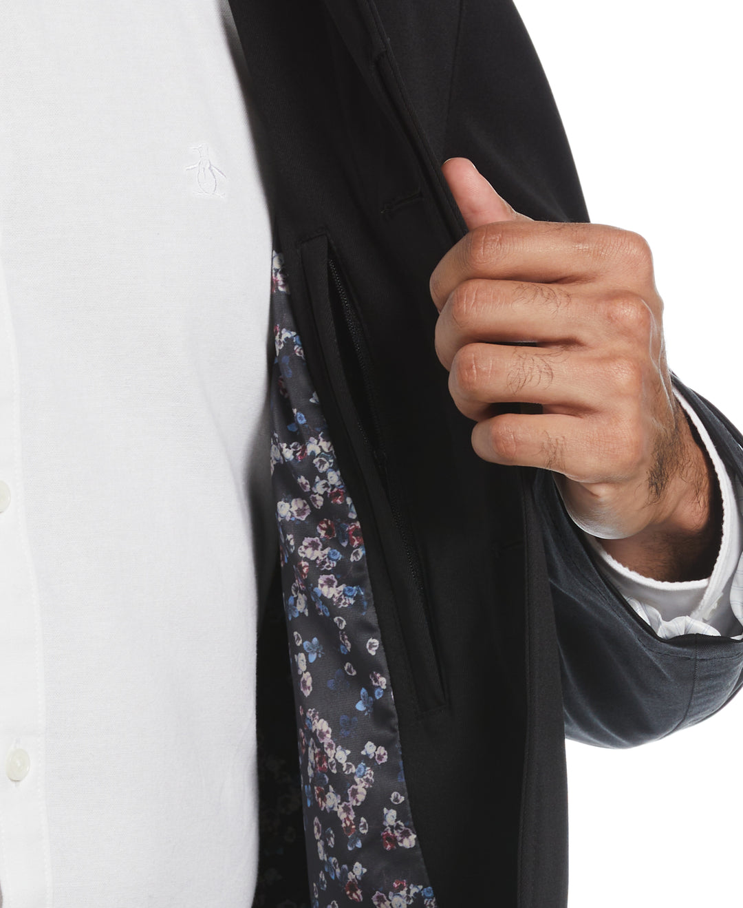 Black Portland Rain Coat  (Black)