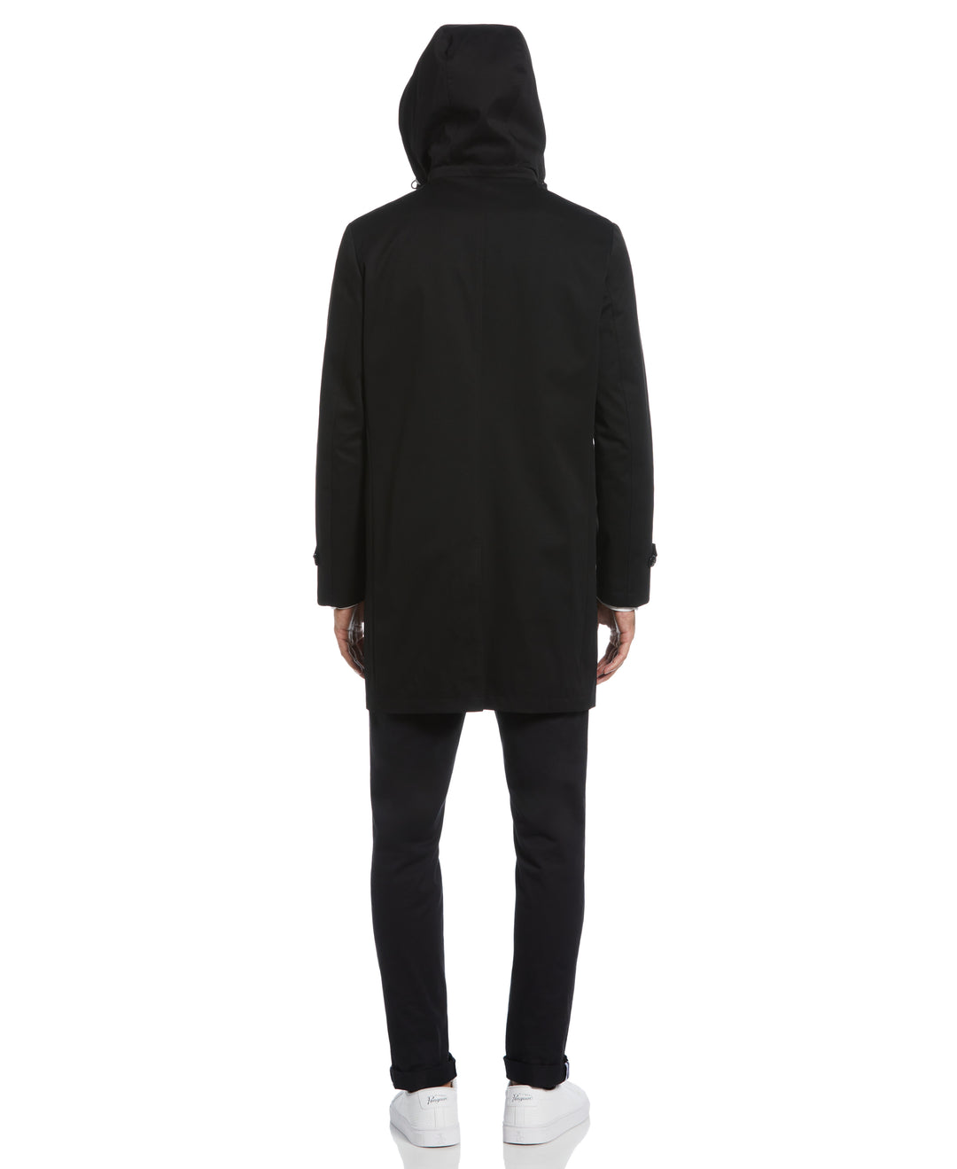 Black Portland Rain Coat  (Black)