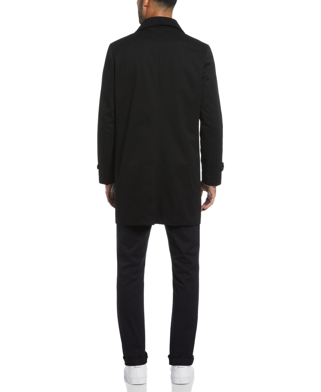 Black Portland Rain Coat  (Black)