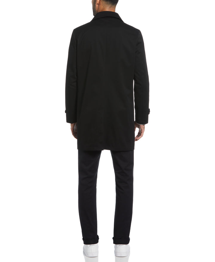 Black Portland Rain Coat  (Black)