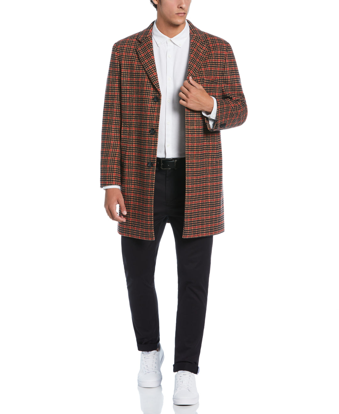 Tan Priel Overcoat (Tan/Red)