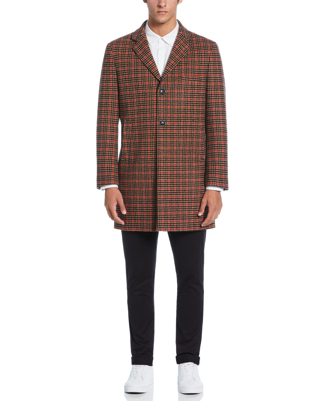 Tan Priel Overcoat (Tan/Red)