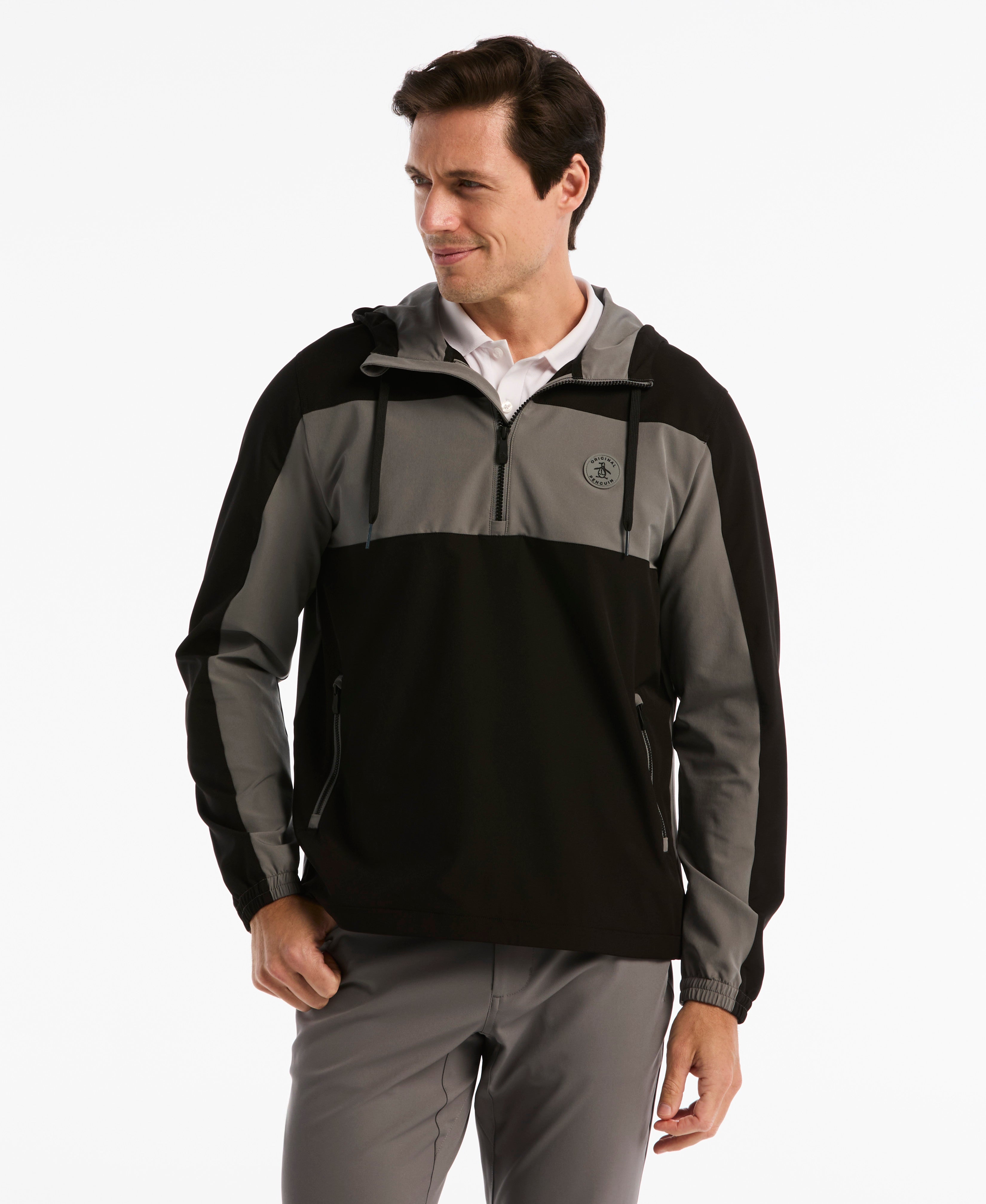 Quarter Zip Color Block Golf Jacket – Original Penguin US