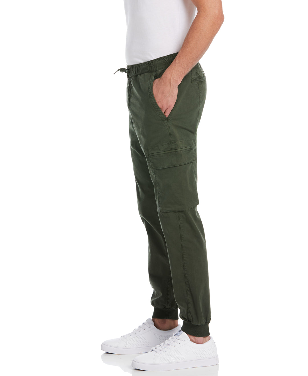 Tapered Cargo Jogger (Military Green)