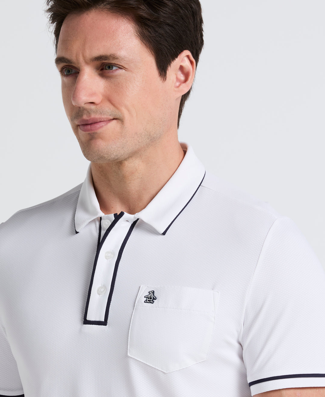 Technical Earl Short Sleeve Golf Polo Shirt (Bright White)