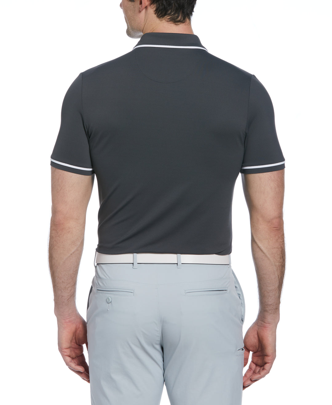 Technical Earl Short Sleeve Golf Polo Shirt (Asphalt)