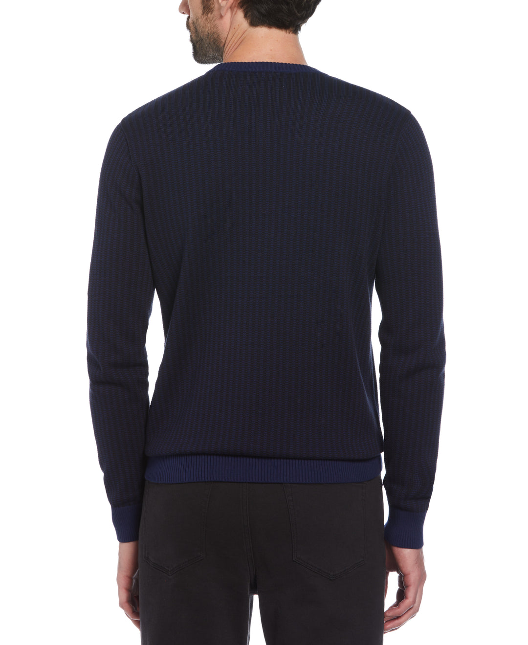 Tonal Jacquard Sweater (Medieval Blue)