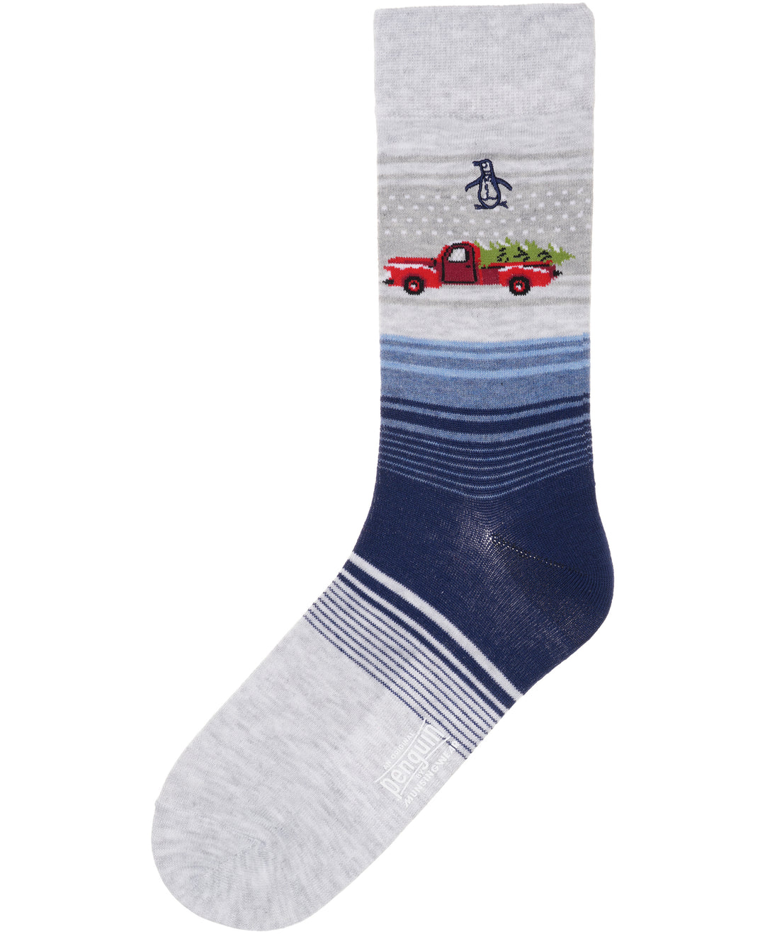 Tree Delivery Dress Sock (Light Grey)