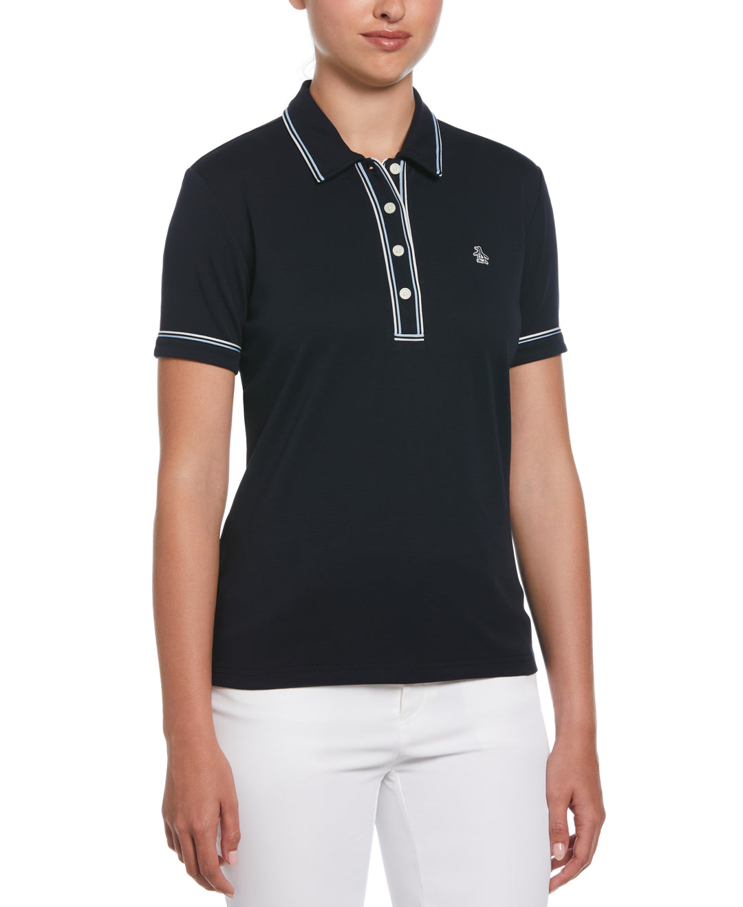 Organic Cotton Veronica Polo (Dark Sapphire)