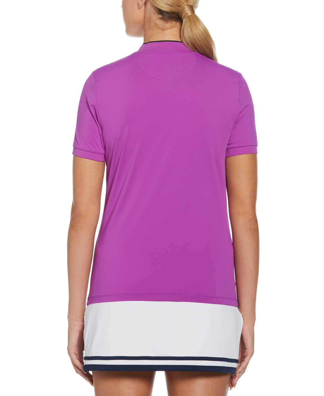 Color Block Polo (Purple Cactus Flower)