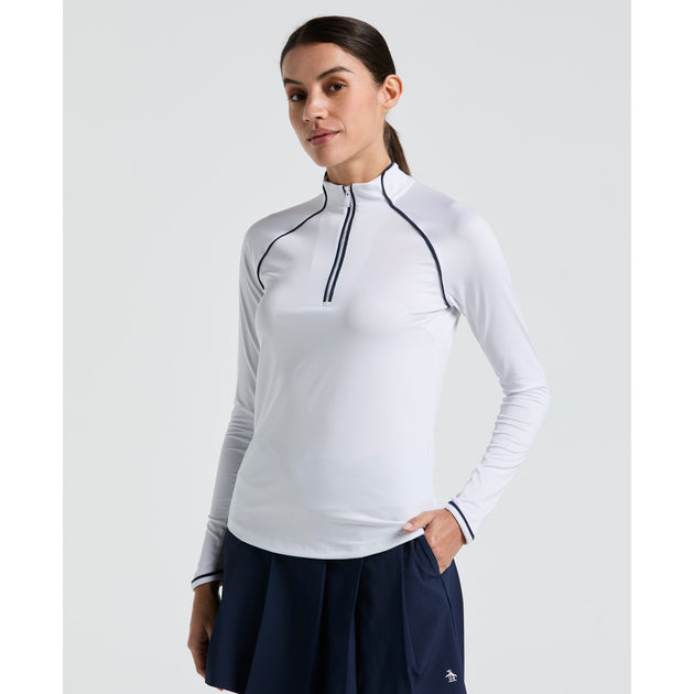 オリジナルペンギン Original Penguin 【 Short-Sleeve Round Neckline Womens Women 】 レディース Women's Performance Veronica Golf Polo | Original Penguin US