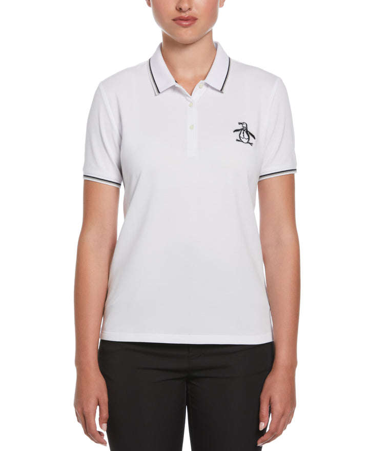 Large Pete Logo Polo (Bright White)