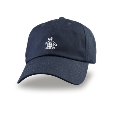 Brushed Cotton Twill Dad Baseball Cap-Hats-Dark Sapphire-OS-Original Penguin