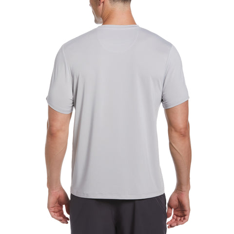 Crew Neck Short Sleeve Tennis T-Shirt (Pearl Blue) 