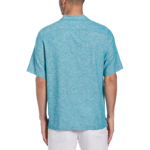 Linen EcoVero Shirt  (Blue Grass) 