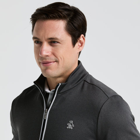 1/4 Zip Golf Pullover (Dark Caviar Heather) 