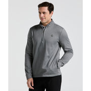 1/4 Zip Golf Pullover (Quiet Gray Heather) 