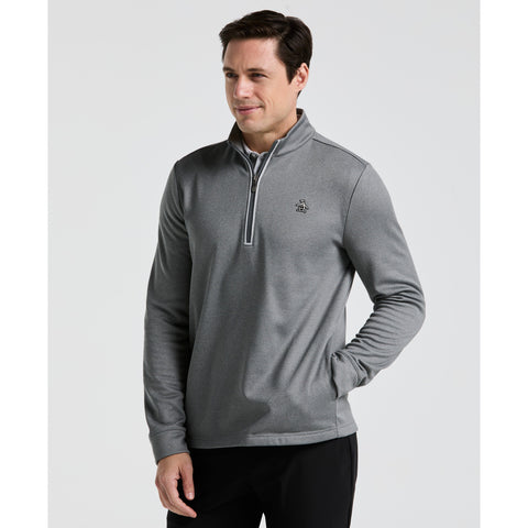 1/4 Zip Golf Pullover (Quiet Gray Heather) 