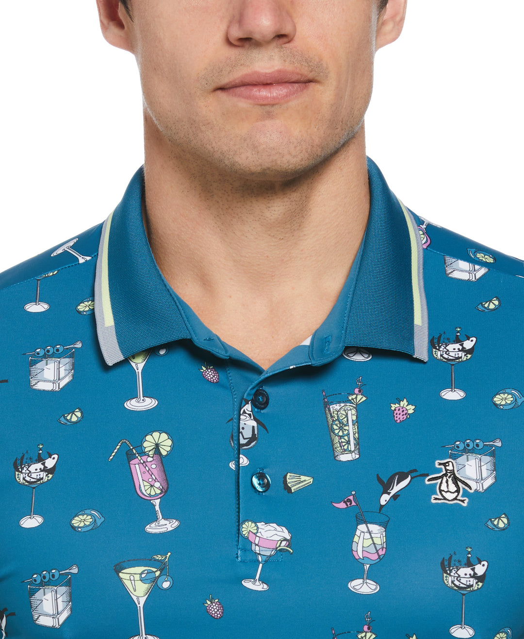 19th Hole Print Polo (Corsair) 