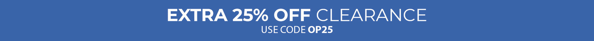 25% OFF CLEARANCE use code OP25 - Shop Now