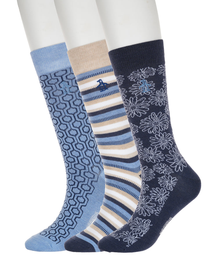 3 Pack Ayres Ventura Cambria Sock (Navy) 