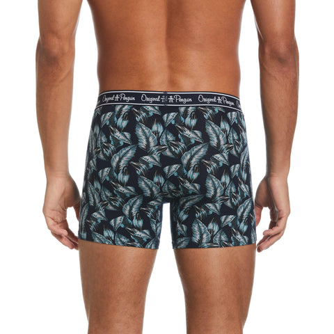 3 Pack Fashion Boxer Brief  (Navy Palms/Salsa/Ltgr) 