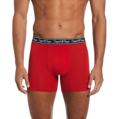 3 Pack Fashion Boxer Brief  (Navy Palms/Salsa/Ltgr) 