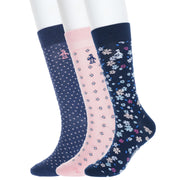 3 Pack Doherty Floral Dress Sock (Navy) 