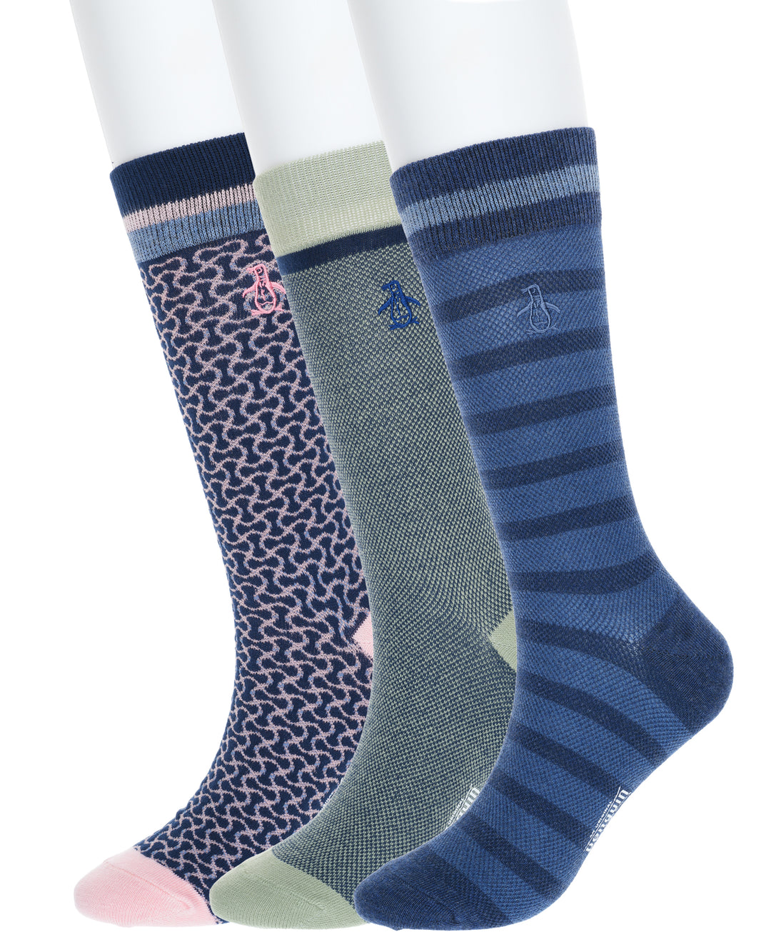 Original Penguin Men's 3 Pack Dress Socks in Light Pink/Pink Original Penguin Men's 3 Pack Dress Socks in Light Pink/Pink