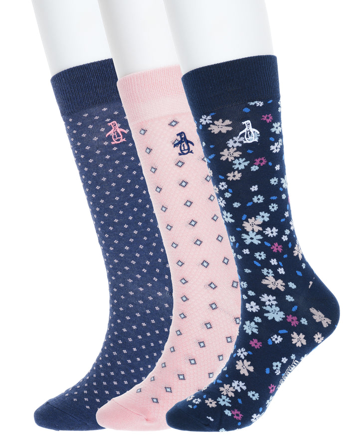 3 Pack Doherty Floral Dress Sock (Navy) 