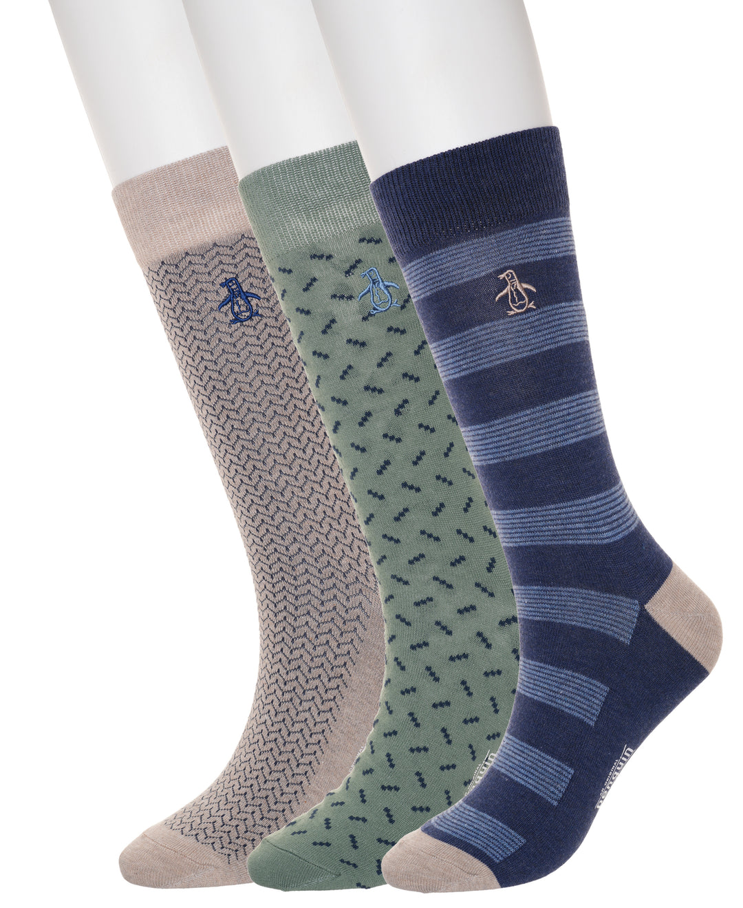 3 Pack Ziggy Neat Socks (Taupe) 