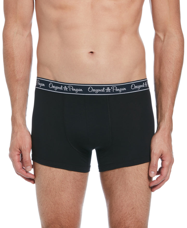 3 Pack Solid Boxer Briefs (Black) 