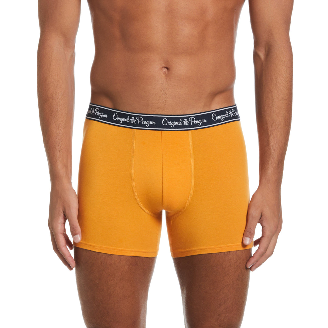 3 Pack Solid Boxer Brief  (Navy/Cerulean/Butter) 
