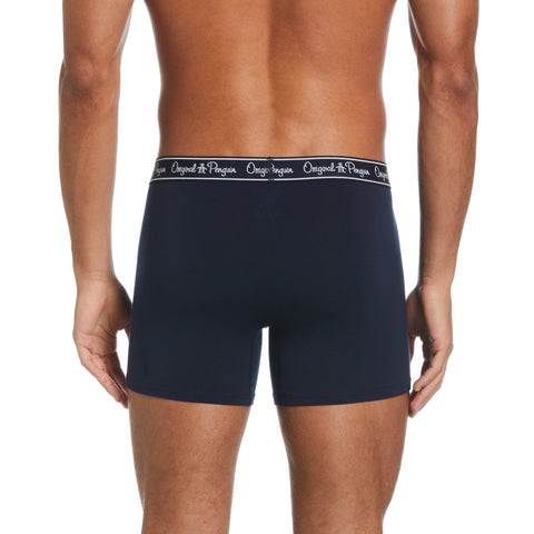 3 Pack Solid Boxer Brief  (Navy/Cerulean/Butter) 