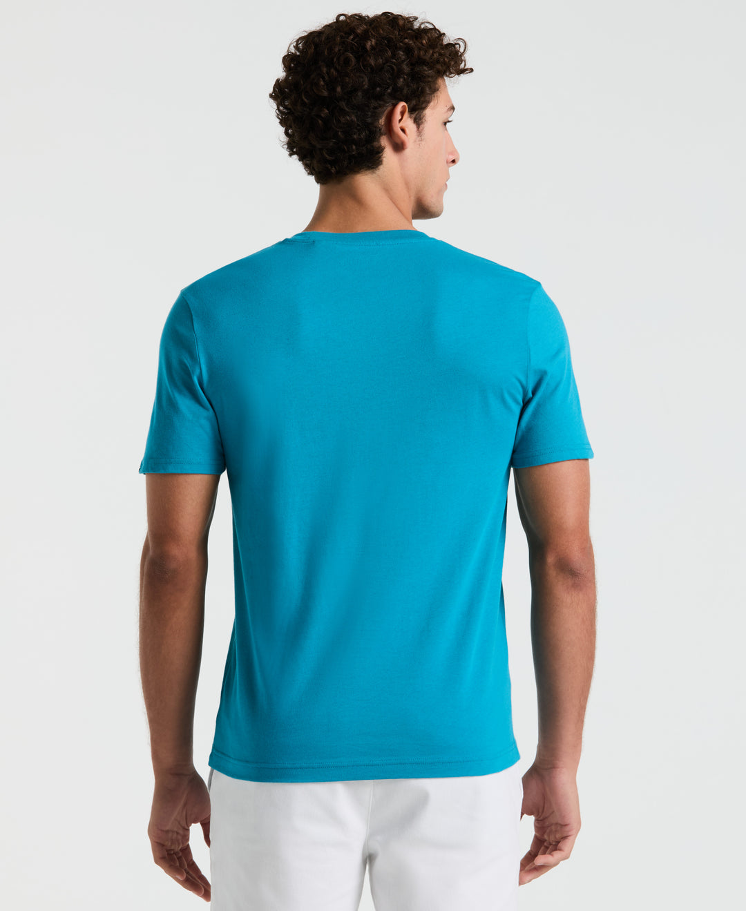 3D Dot Penguin Jersey Graphic Tee (Mosaic Blue) 