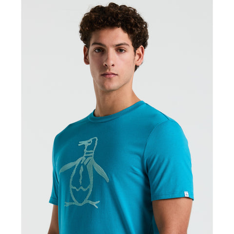 3D Dot Penguin Jersey Graphic Tee-Tees-Original Penguin