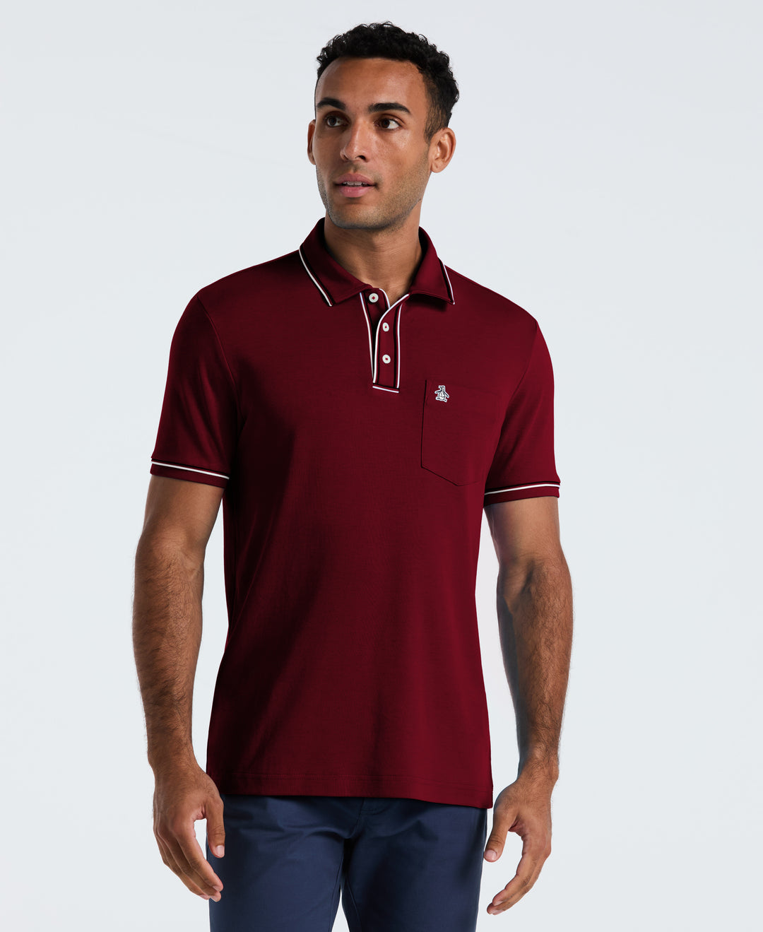 3D Earl Short Sleeve Polo Shirt (Cabernet) 