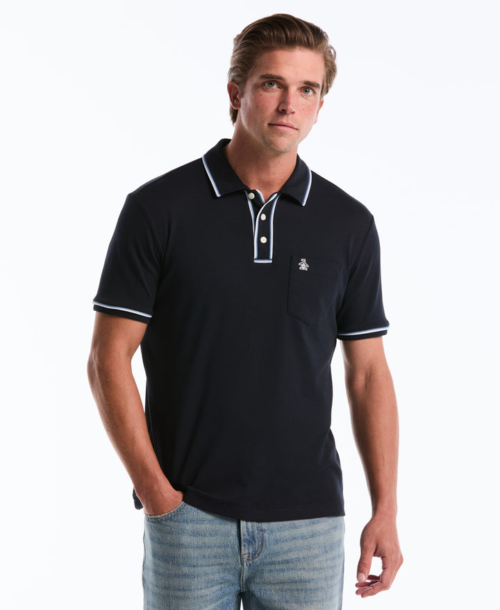 3D Earl Short Sleeve Polo Shirt (Dark Sapphire) 