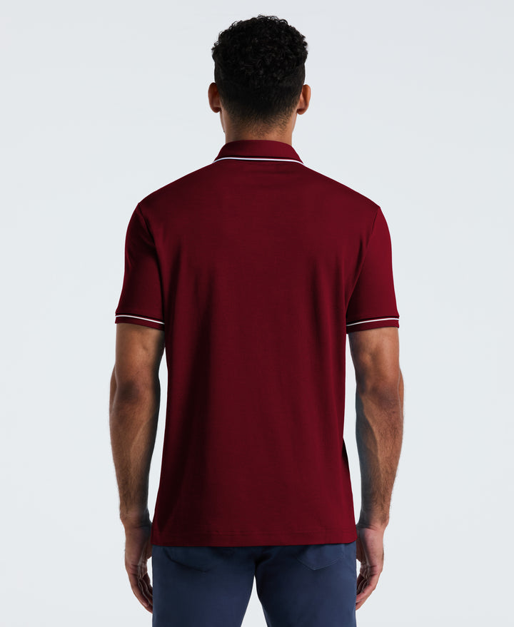 3D Earl Short Sleeve Polo Shirt (Cabernet) 