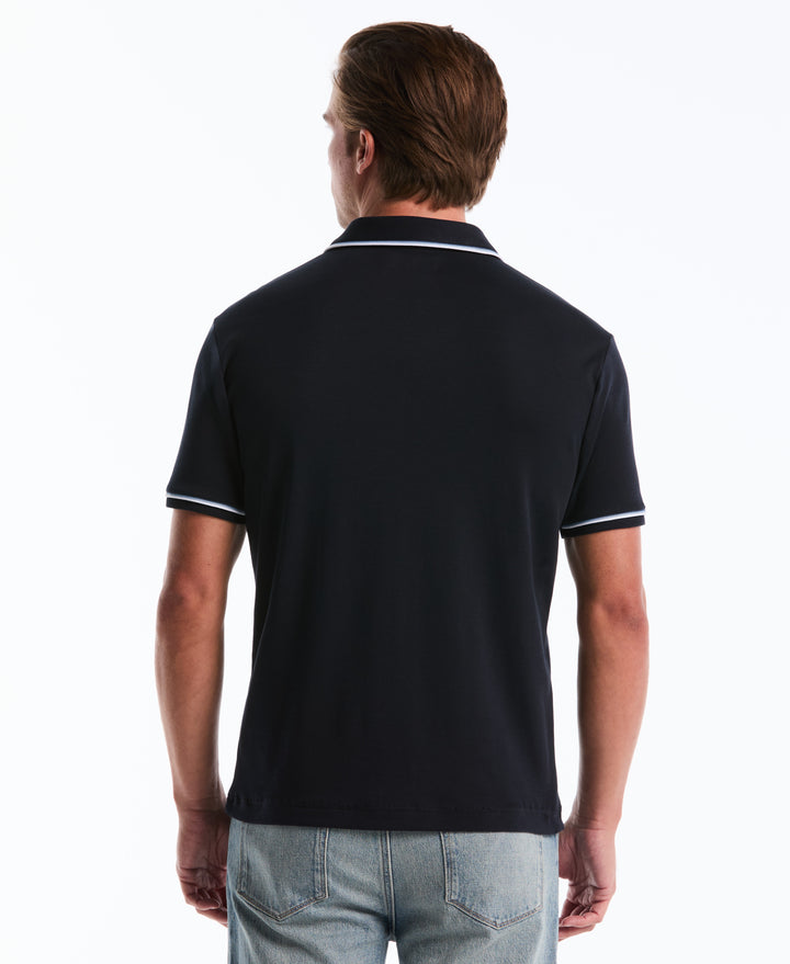3D Earl Short Sleeve Polo Shirt (Dark Sapphire) 