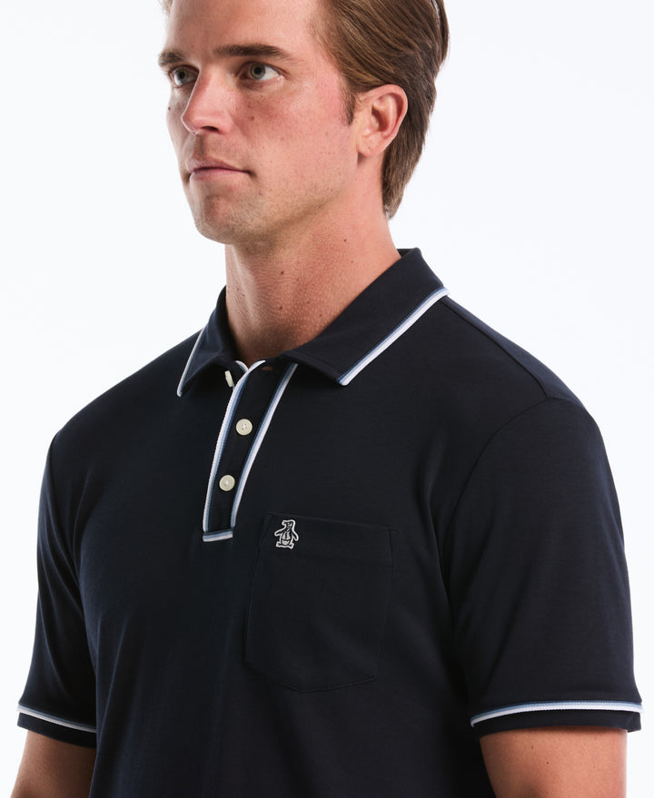 3D Earl Short Sleeve Polo Shirt (Dark Sapphire) 