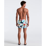 4" Dolphin All Over Deco Penguin Print Short (Spa Retreat) 