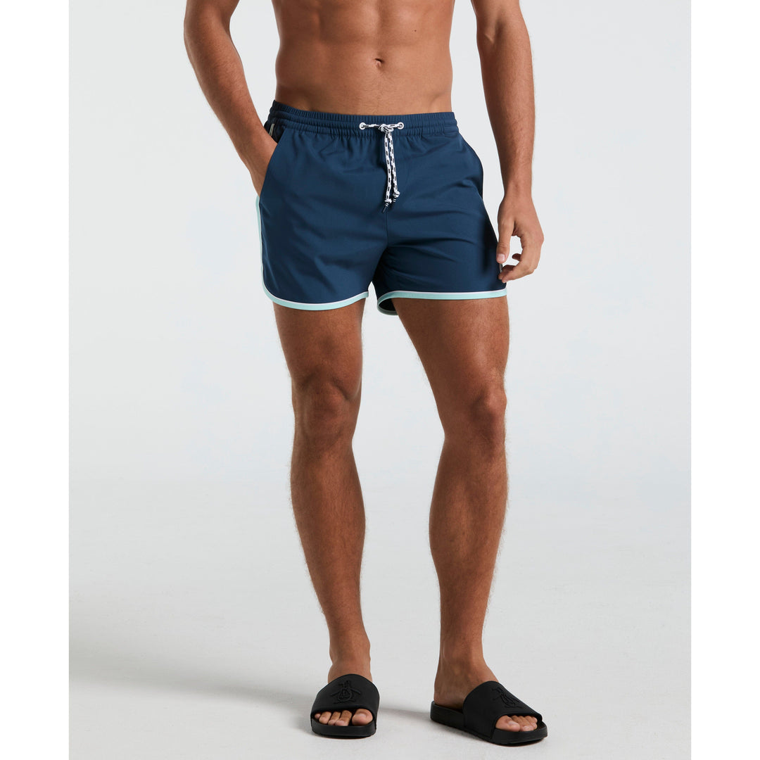 4" Earl Tipped Swim Short (Blue Wing Teal) 