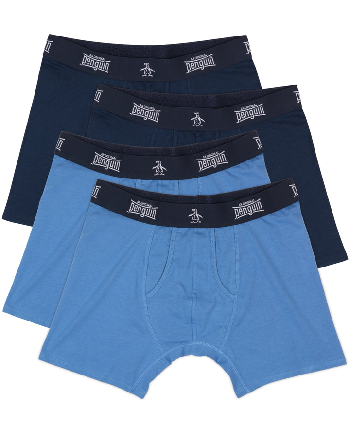 4 Pack Blue/Navy Contour Boxer Brief (Blue/Nvy) 