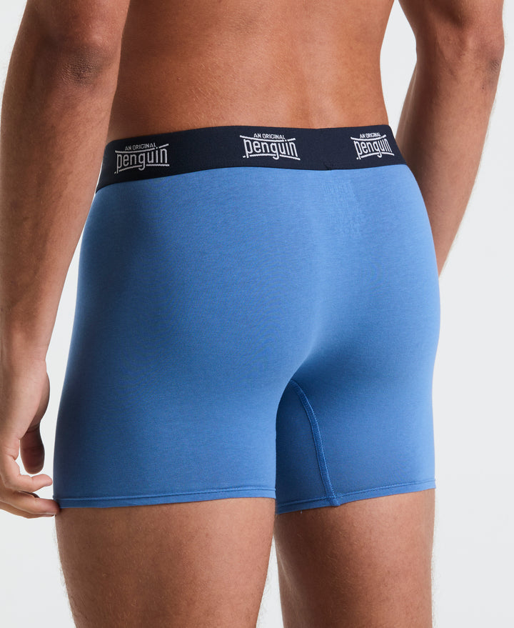 4 Pack Blue/Navy Contour Boxer Brief (Blue/Nvy) 