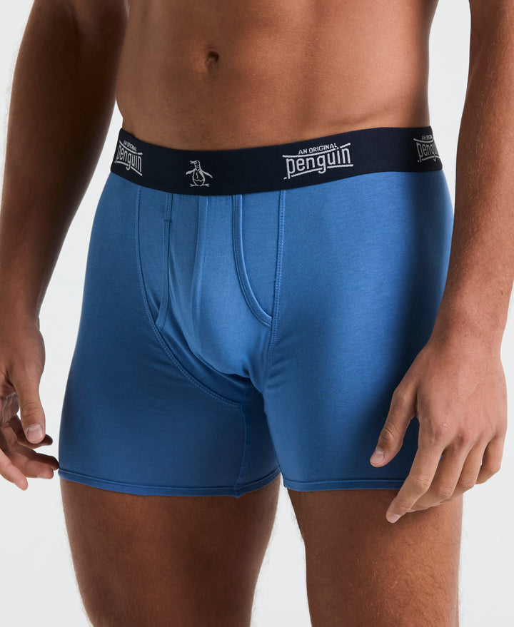 4 Pack Blue/Navy Contour Boxer Brief (Blue/Nvy) 