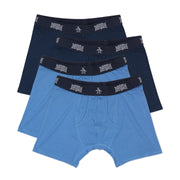 4 Pack Blue/Navy Contour Boxer Brief (Blue/Nvy) 