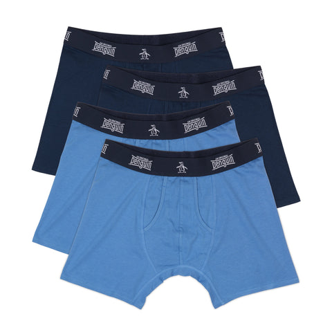 4 Pack Blue/Navy Contour Boxer Brief (Blue/Nvy) 